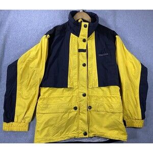VINTAGE Marmot Jacket Womens Small Yellow Gore-tex Snowboard‎ Ski Winter Coat